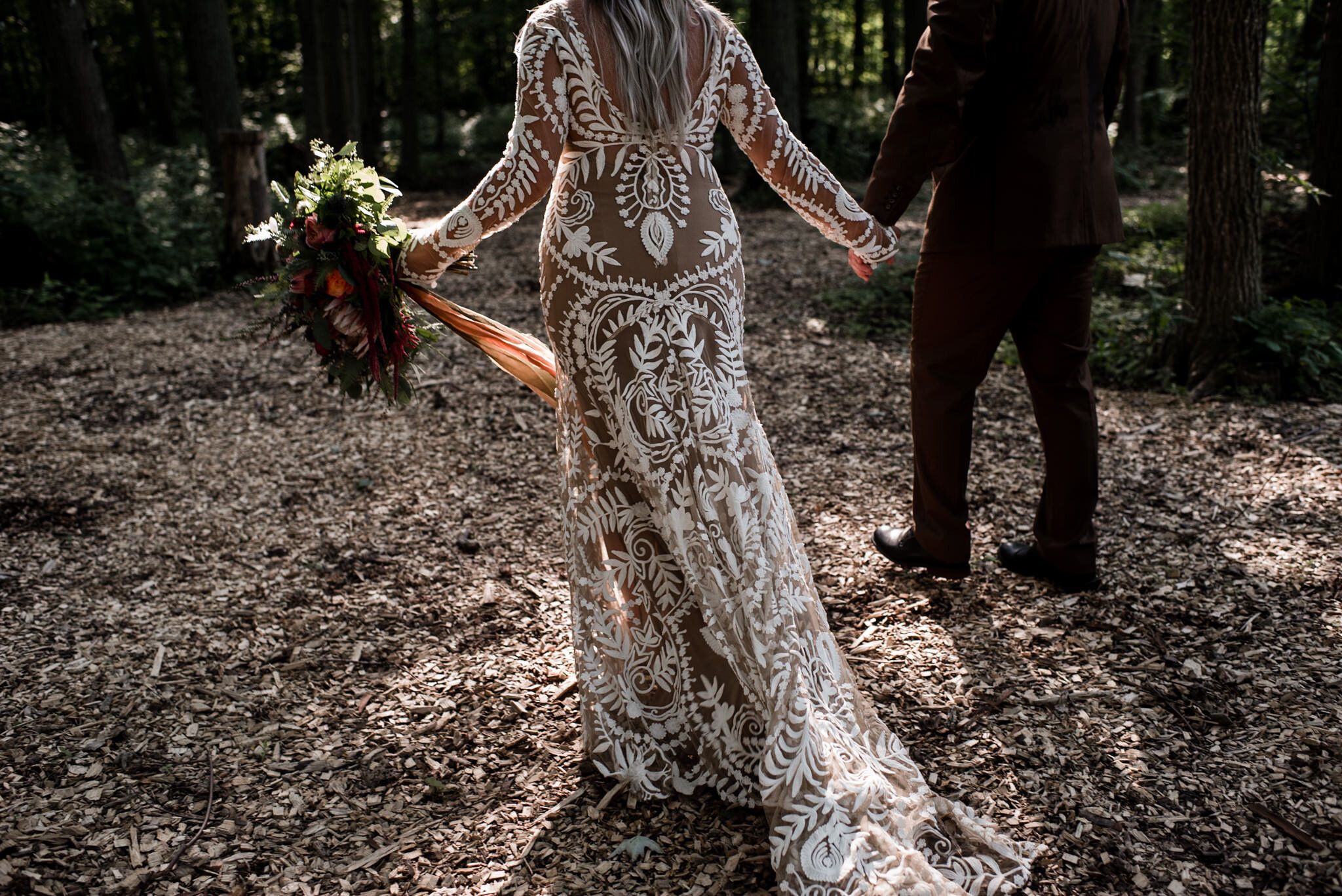 Boho Tropical Vibrant Wedding in a Forest Clearing | Toronto, Kingston, PEC, Ottawa Wedding Photographer