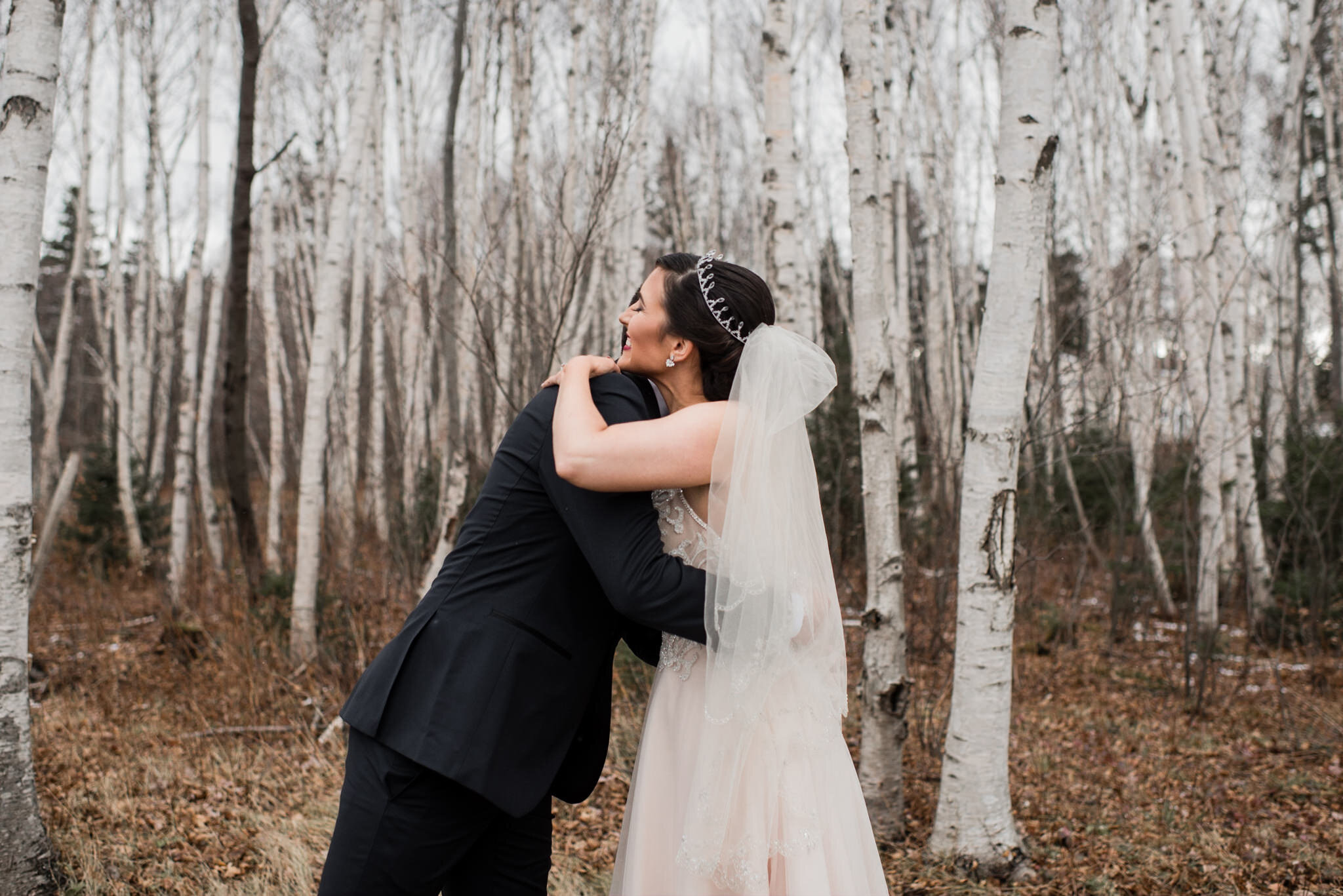 319-first-look-bride-groom-winter-birch-trees-wedding-photographer-toronto-ontario.jpg